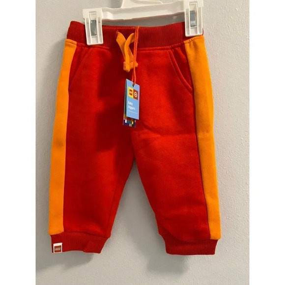 Baby - Red & Orange - Target x Lego track joggers - Various Sizes Available - Picture 1 of 4